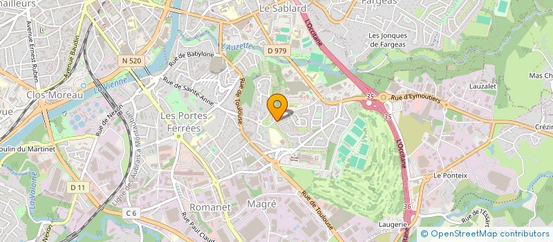 localisation de l'entreprise A B C NUMERIQUE à LIMOGES