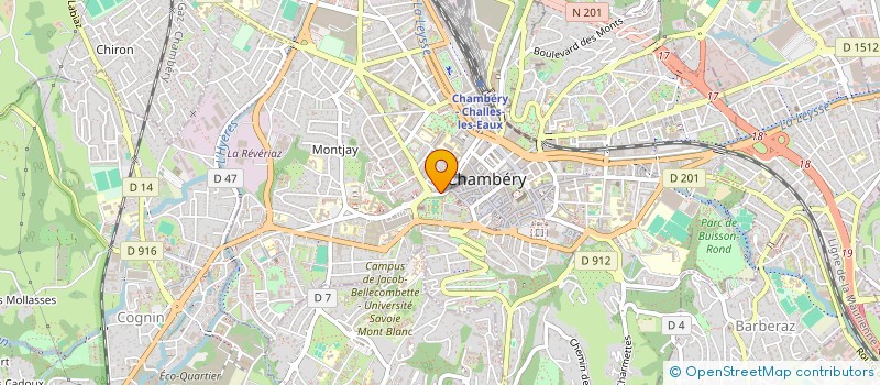 localisation de l'entreprise A.B.C.O CONSEIL à CHAMBERY