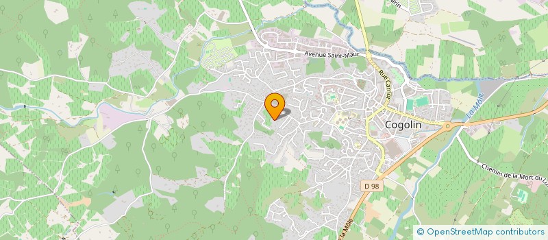 localisation de l'entreprise A.B.C.P.V.  COGOLIN