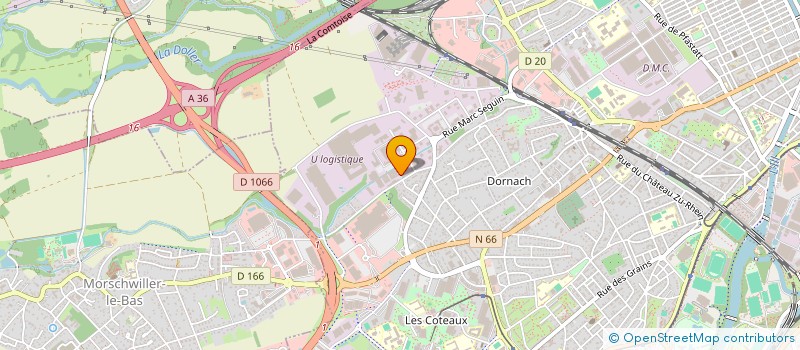 localisation de l'entreprise A.B.C. PNEUS SARL  MULHOUSE