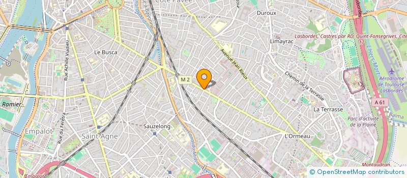 localisation de l'entreprise A.B.C. VENDU à TOULOUSE