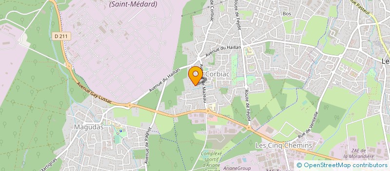 localisation de l'entreprise A.B.CARIBE  SAINT-MEDARD-EN-JALLES