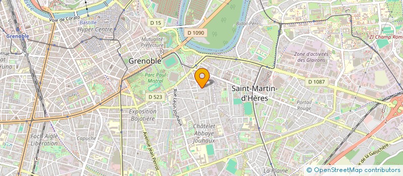 localisation de l'entreprise A.B.CARRELAGE  GRENOBLE