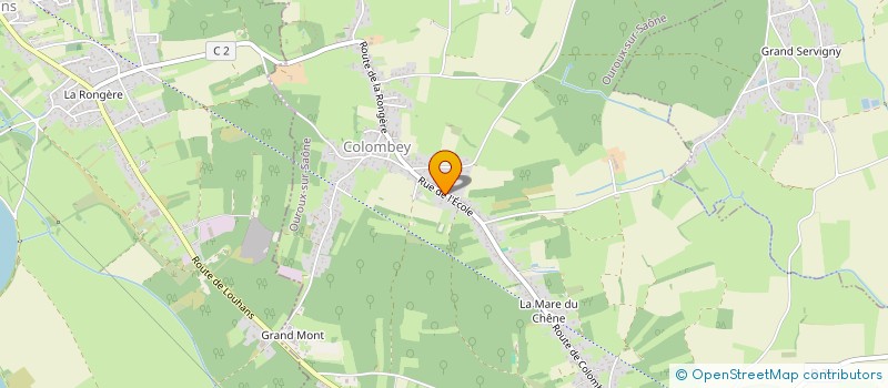 localisation de l'entreprise A.B. COLOMBES  OUROUX-SUR-SAONE