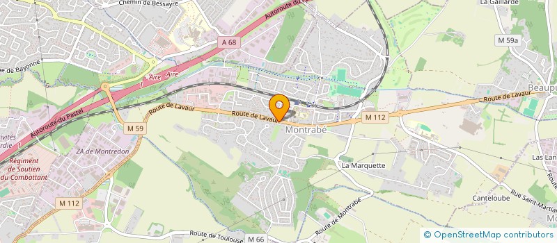 localisation de l'entreprise A B COMPAGNIE à MONTRABE