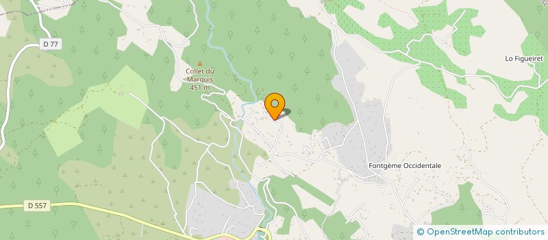 localisation de l'entreprise A&B COMPAGNIE  FLAYOSC