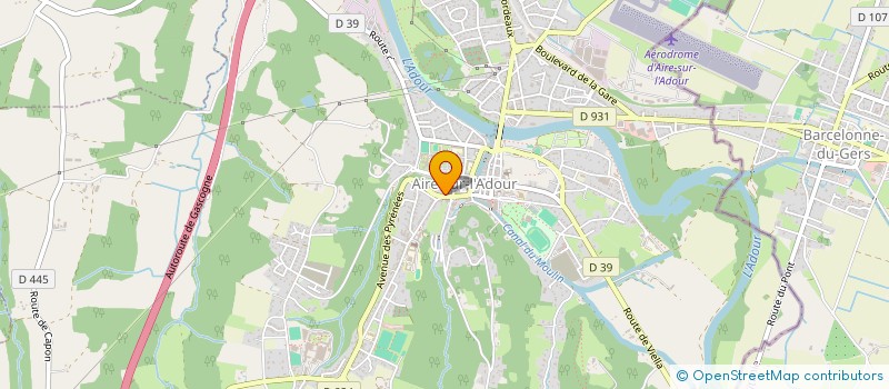 localisation de l'entreprise A B CONFECS  AIRE-SUR-L'ADOUR