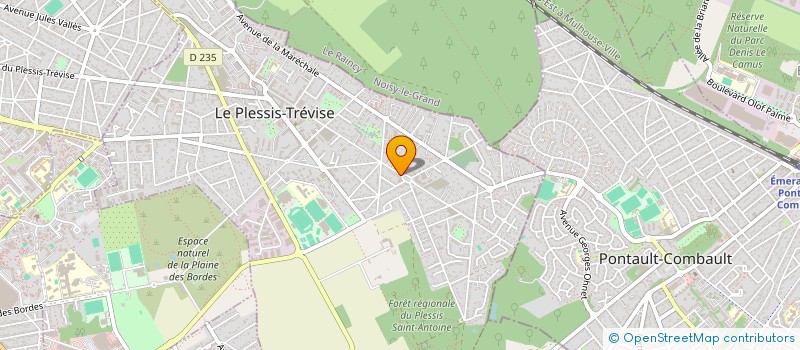 localisation de l'entreprise A.B. CONSTRUCTION  LE PLESSIS-TREVISE