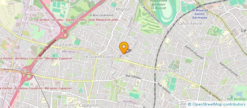 localisation de l'entreprise A.B.CONSULTING  BORDEAUX