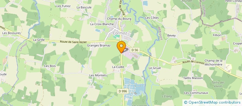 localisation de l'entreprise A.B.CONTROLE  CORMOZ