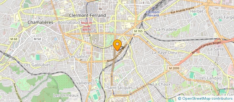 localisation de l'entreprise A.B.COPIES  CLERMONT-FERRAND