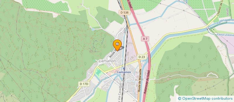 localisation de l'entreprise A.B CREATION DECO  LAMANON