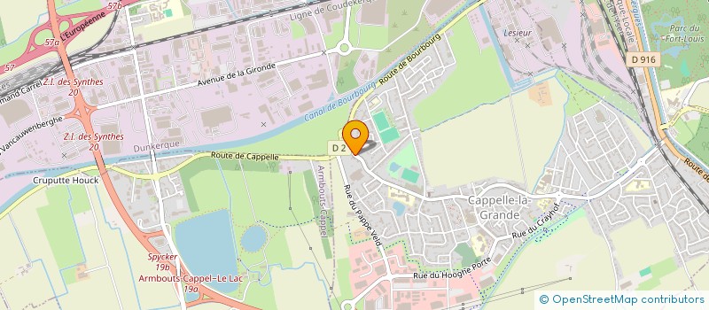 localisation de l'entreprise A.B.D.  CAPPELLE-LA-GRANDE