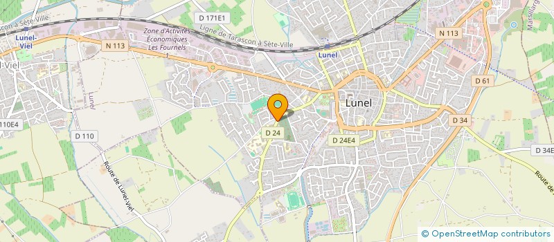 localisation de l'entreprise A.B.D.  SARL  LUNEL