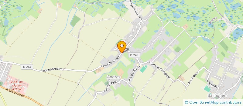 localisation de l'entreprise A.B.D.T  HAMES-BOUCRES