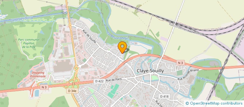 localisation de l'entreprise A.B.D.T.P. à CLAYE-SOUILLY