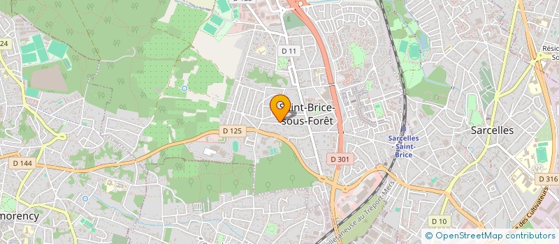 localisation de l'entreprise A.B.E. à SAINT-BRICE-SOUS-FORET