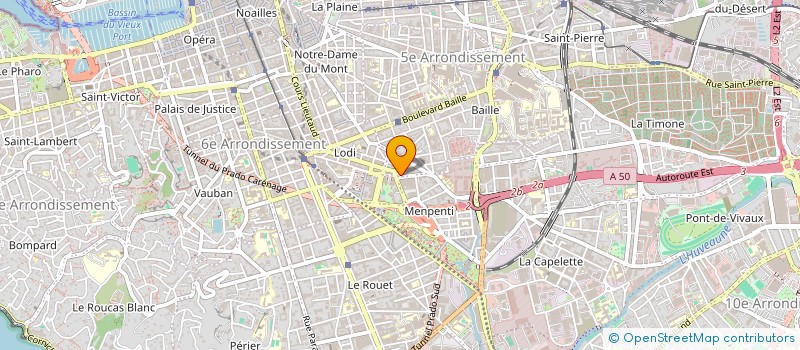 localisation de l'entreprise A.B.E à MARSEILLE