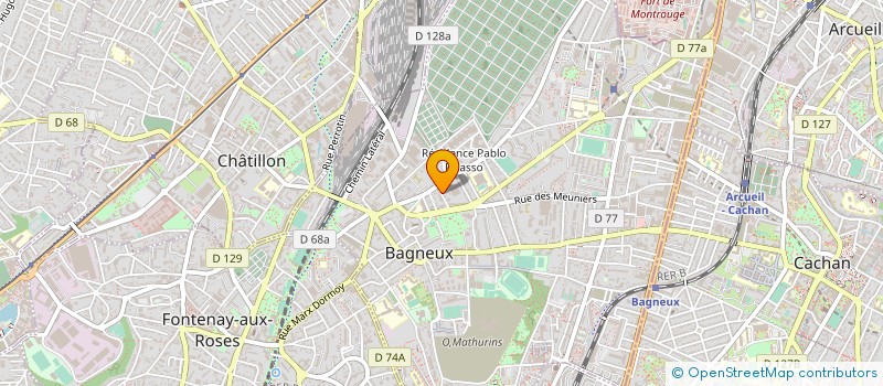 localisation de l'entreprise A.B.E.C à BAGNEUX