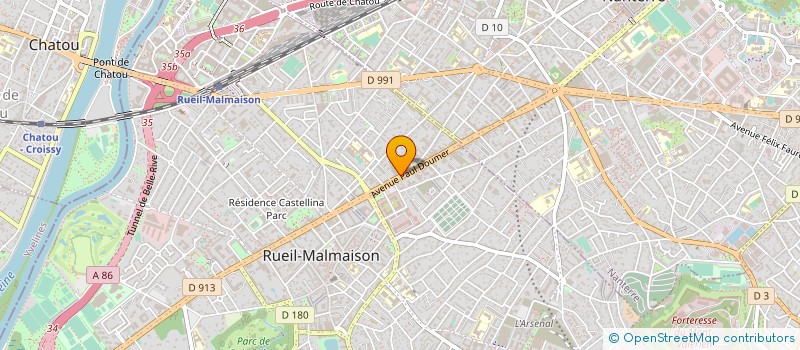 localisation de l'entreprise A.B.E DEMENAGEMENTS à RUEIL-MALMAISON
