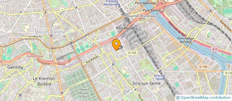 localisation de l'entreprise A B E GROUPE - SERVICE ET INVESTISSEMENT à IVRY-SUR-SEINE