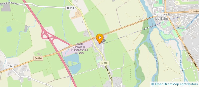 localisation de l'entreprise A.B.E.L.  BOISSET-LES-MONTROND