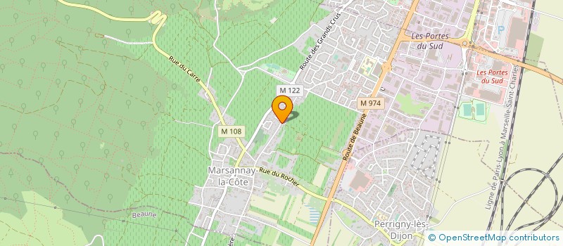 localisation de l'entreprise A B ELEC à MARSANNAY-LA-COTE