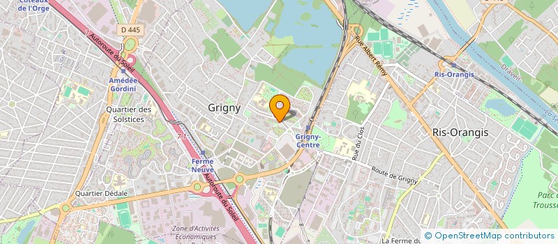localisation de l'entreprise A B ELECTRICITE à GRIGNY