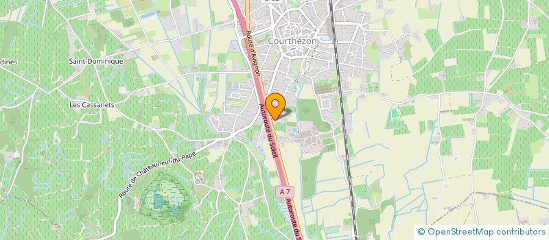 localisation de l'entreprise A.B. ENVIRONNEMENT CONSEIL  COURTHEZON