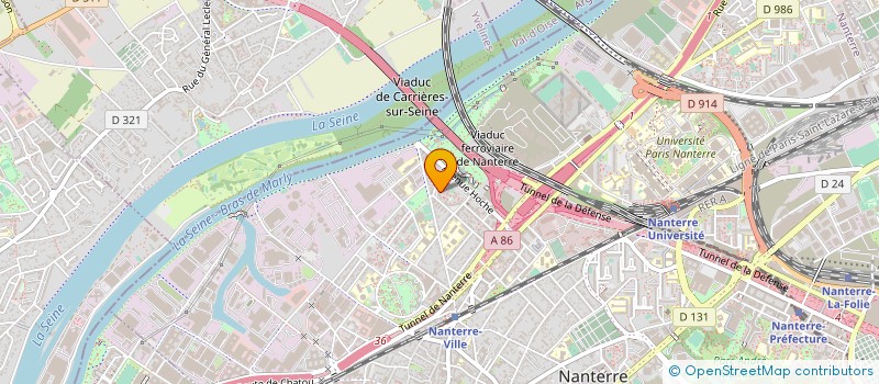 localisation de l'entreprise A.B. ETANCHEITE  NANTERRE