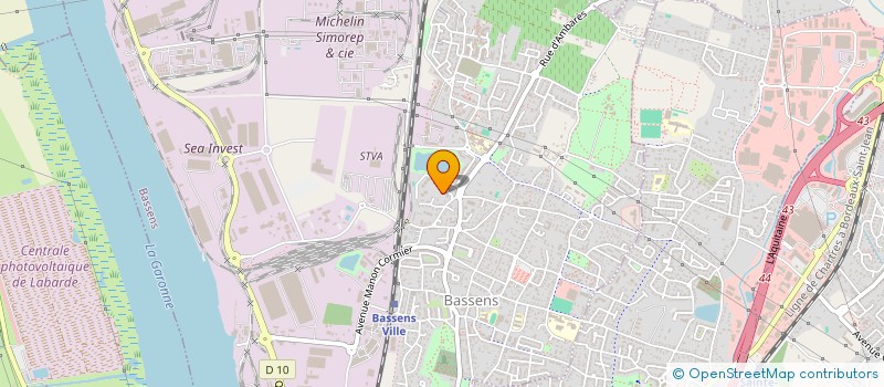 localisation de l'entreprise A.B.ETANCHEITE  BASSENS