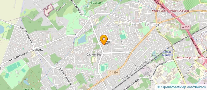 localisation de l'entreprise A.B ETUDES  PESSAC