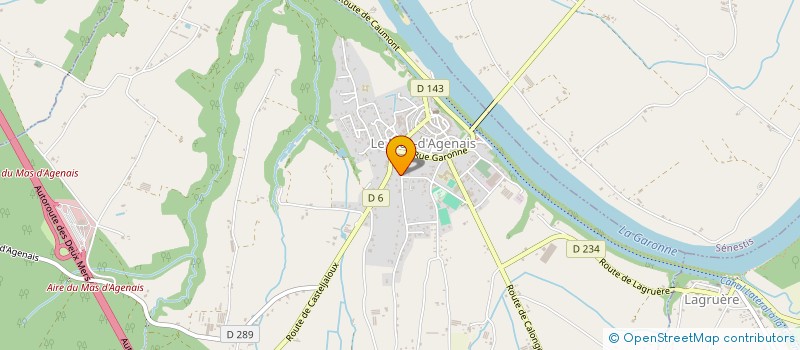 localisation de l'entreprise A.B. EVENEMENTIEL  LE MAS-D'AGENAIS