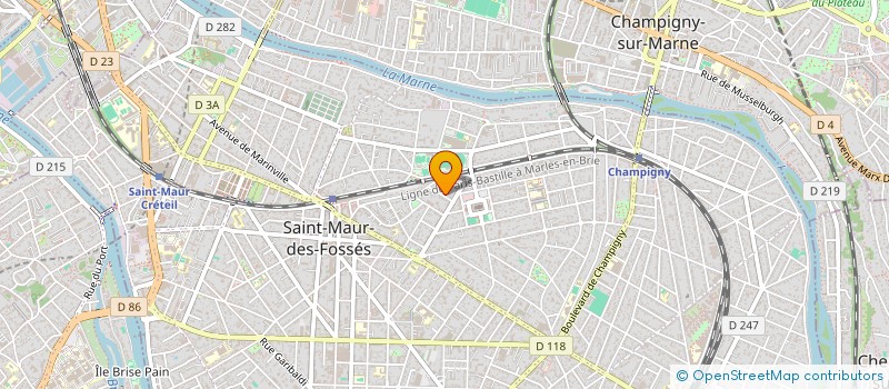 localisation de l'entreprise A.B. EXPLOITATION à SAINT-MAUR-DES-FOSSES