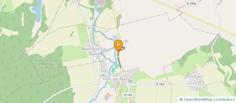 localisation de l'entreprise A.B. FERMETURES à VAUX-SUR-BLAISE