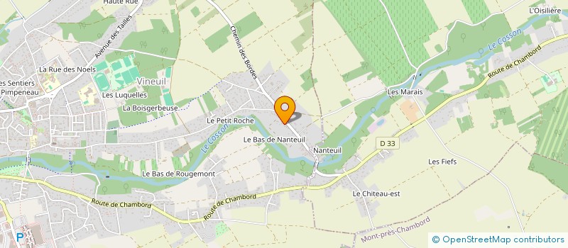 localisation de l'entreprise A.B.G. à VINEUIL