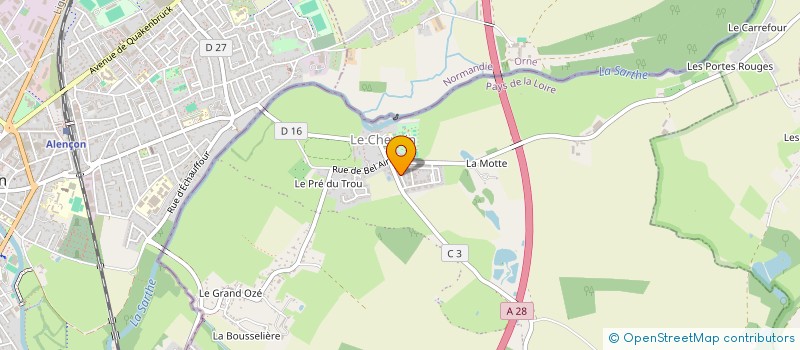 localisation de l'entreprise A B G  CHAMPFLEUR