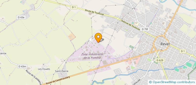 localisation de l'entreprise A.B.G  REVEL