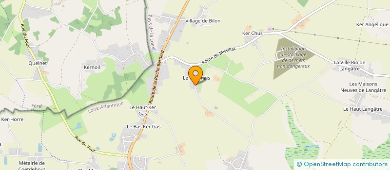 localisation de l'entreprise A.B.G à HERBIGNAC