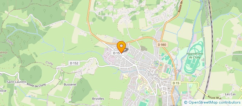 localisation de l'entreprise A.B.G.AUDIT à CLUNY