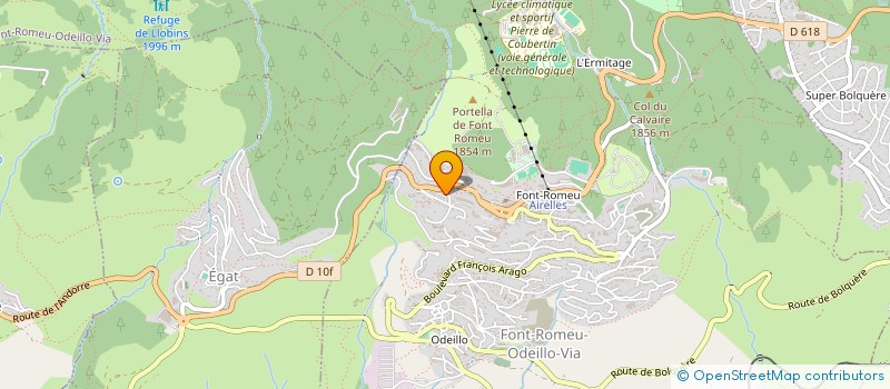 localisation de l'entreprise A.B GARAGE  FONT-ROMEU-ODEILLO-VIA