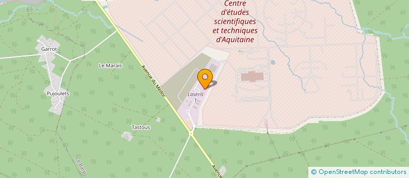 localisation de l'entreprise A.B.H.  LE BARP