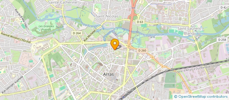 localisation de l'entreprise A&B HOLDING à ARRAS