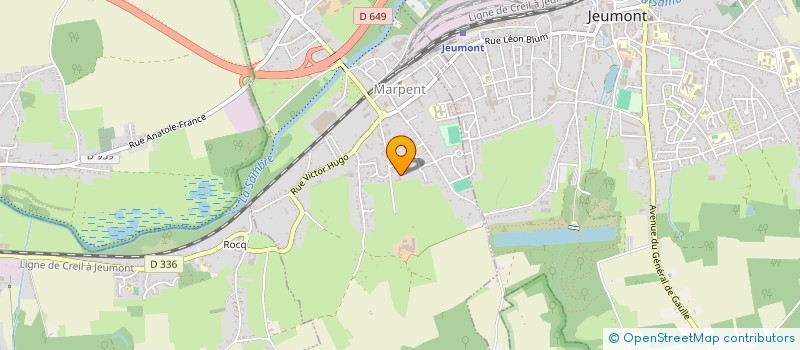 localisation de l'entreprise A.B. HOUSSIERE  MARPENT