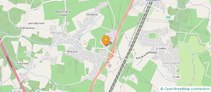 localisation de l'entreprise A B   HYGIENE  PEUJARD