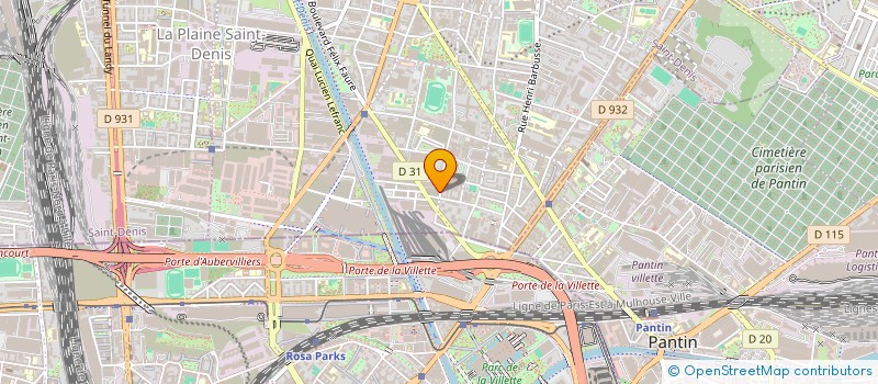 localisation de l'entreprise A B I APPLICATION NARDAGE ISOLATION à AUBERVILLIERS