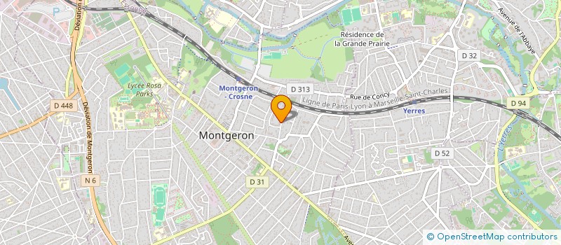 localisation de l'entreprise A.B.I CONSULTING  MONTGERON