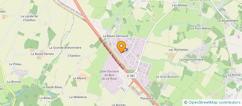 localisation de l'entreprise A.B.I. HOLDING à VIGNEUX-DE-BRETAGNE