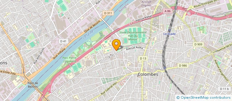 localisation de l'entreprise A.B.I. PLOMBERIE à COLOMBES
