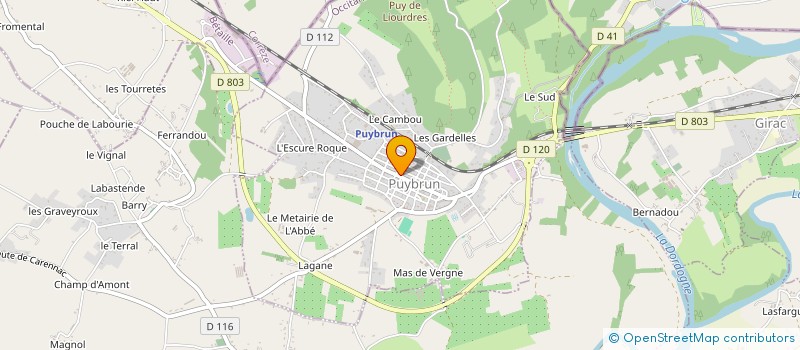 localisation de l'entreprise A.B.I.S. ASSOCIATION DE BIDOUILLE EN INFORMATIQUE ET DE SERVICES  PUYBRUN